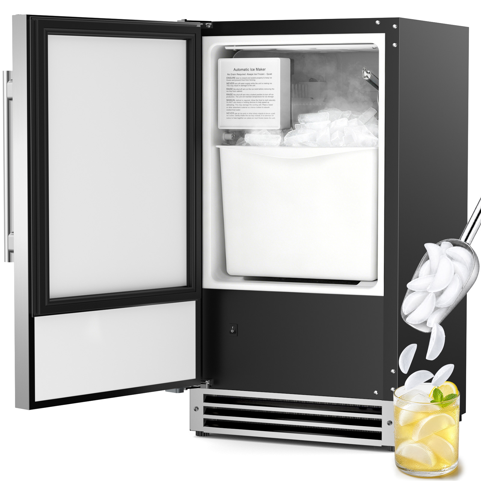 Máquina de Hielo Bajo Encimera - Commercial Kitchen Bin reseña y precio