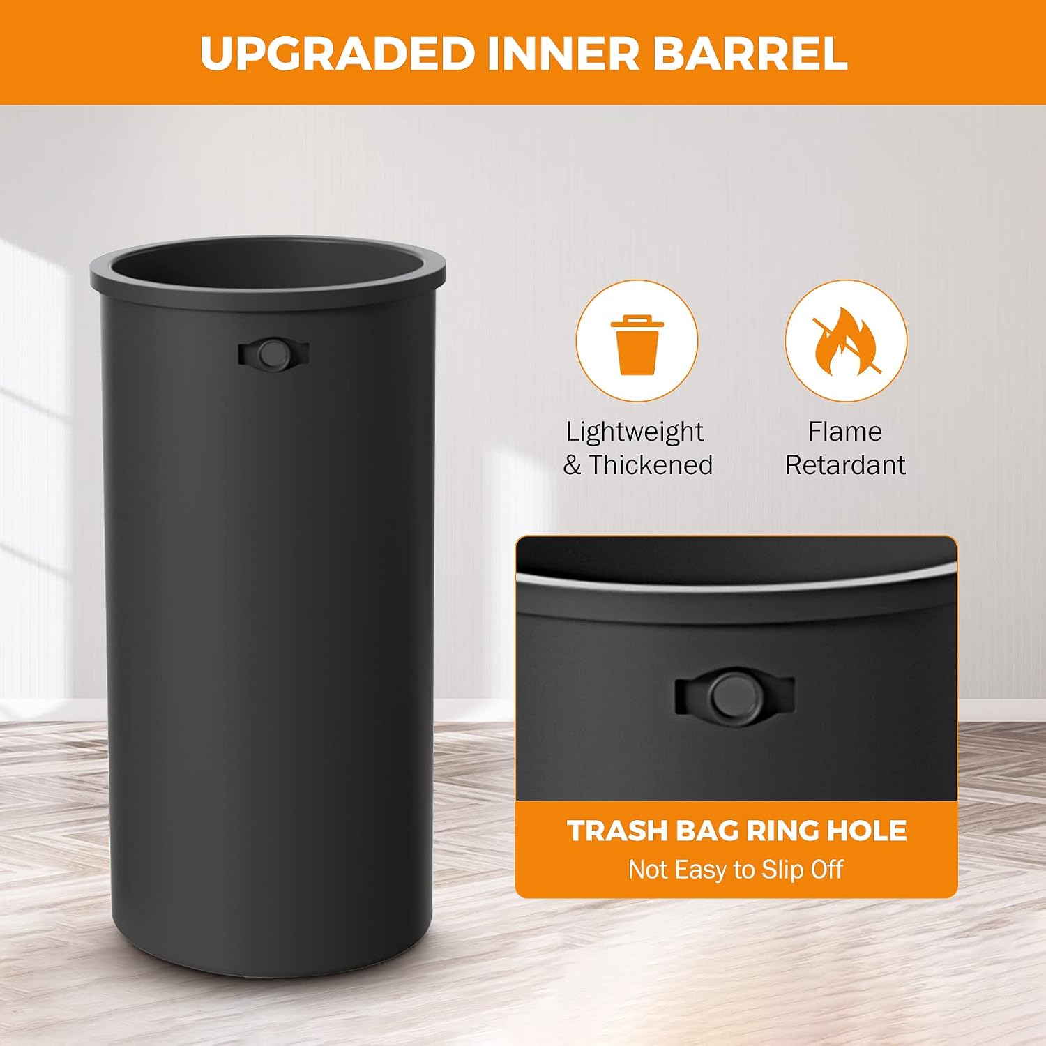 Cubo de basura metálico de ace - Commercial Kitchen Bin reseña y precio